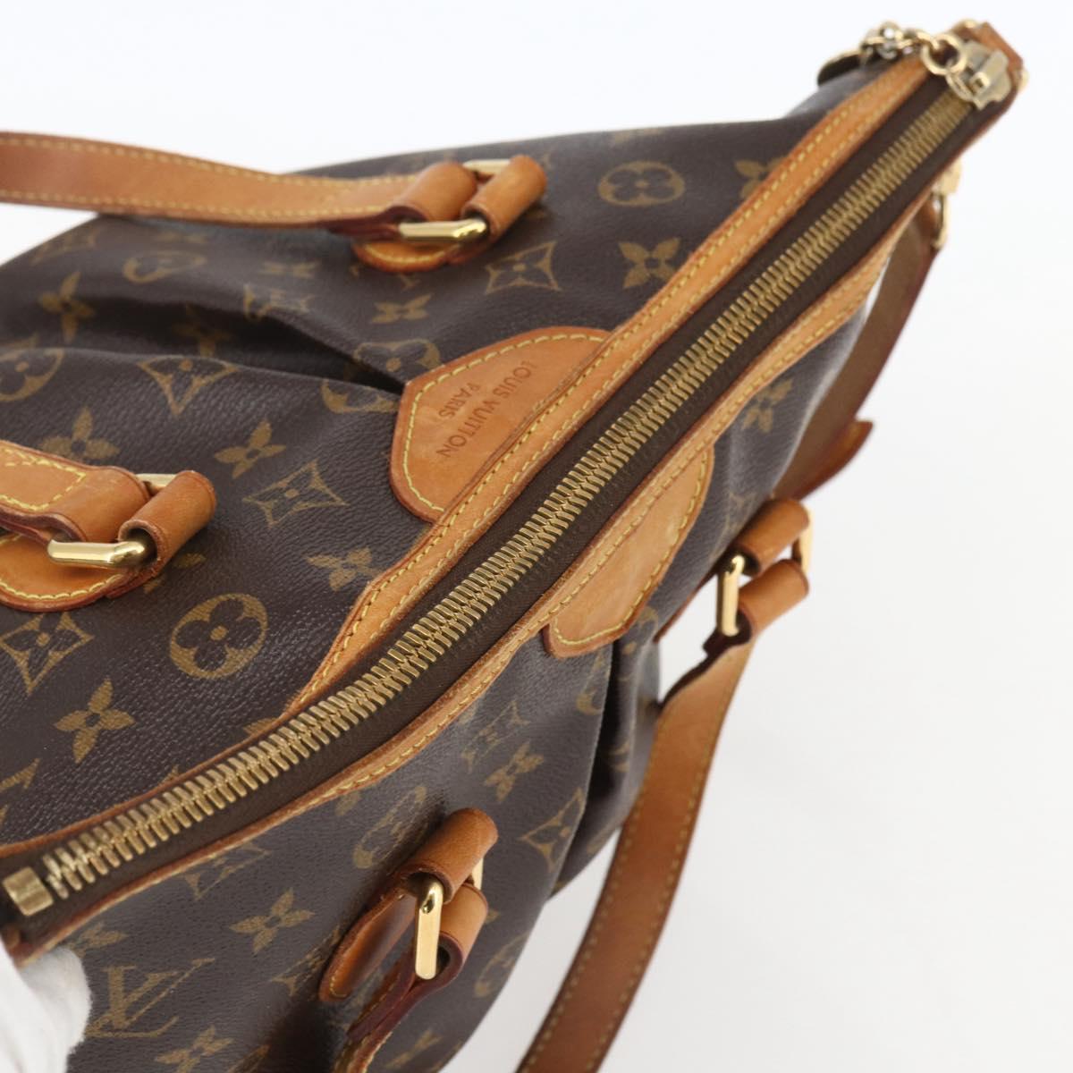 LOUIS VUITTON Monogram Palermo PM Tote Bag M40145 LV Auth 156193
