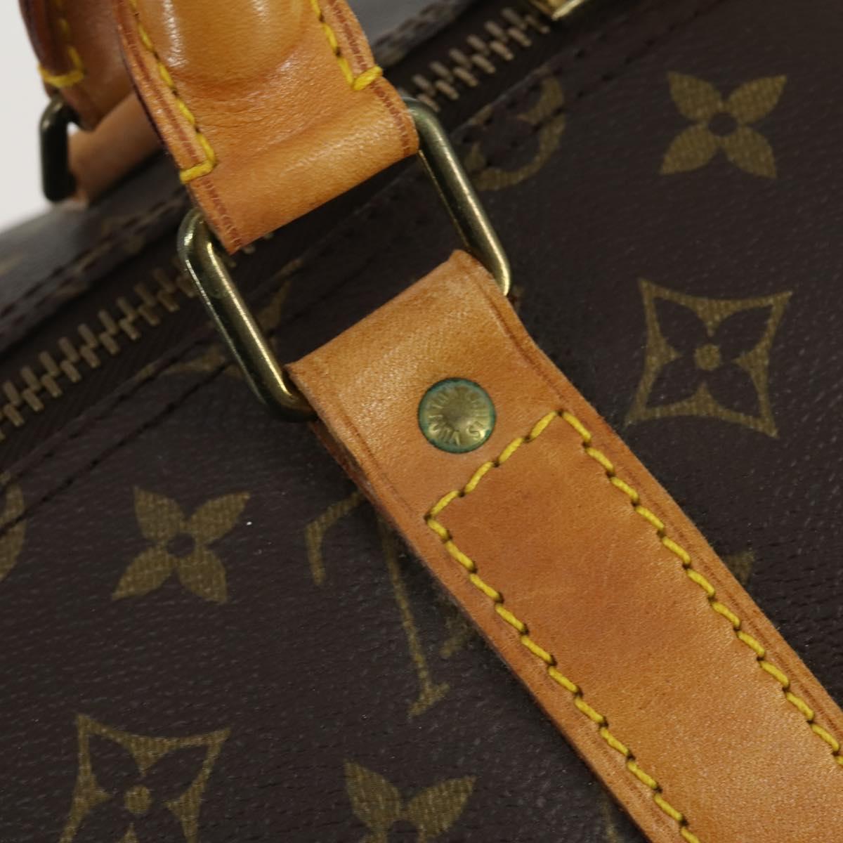 LOUIS VUITTON Monogram Keepall 55 Boston Bag M41424 LV Auth 156198