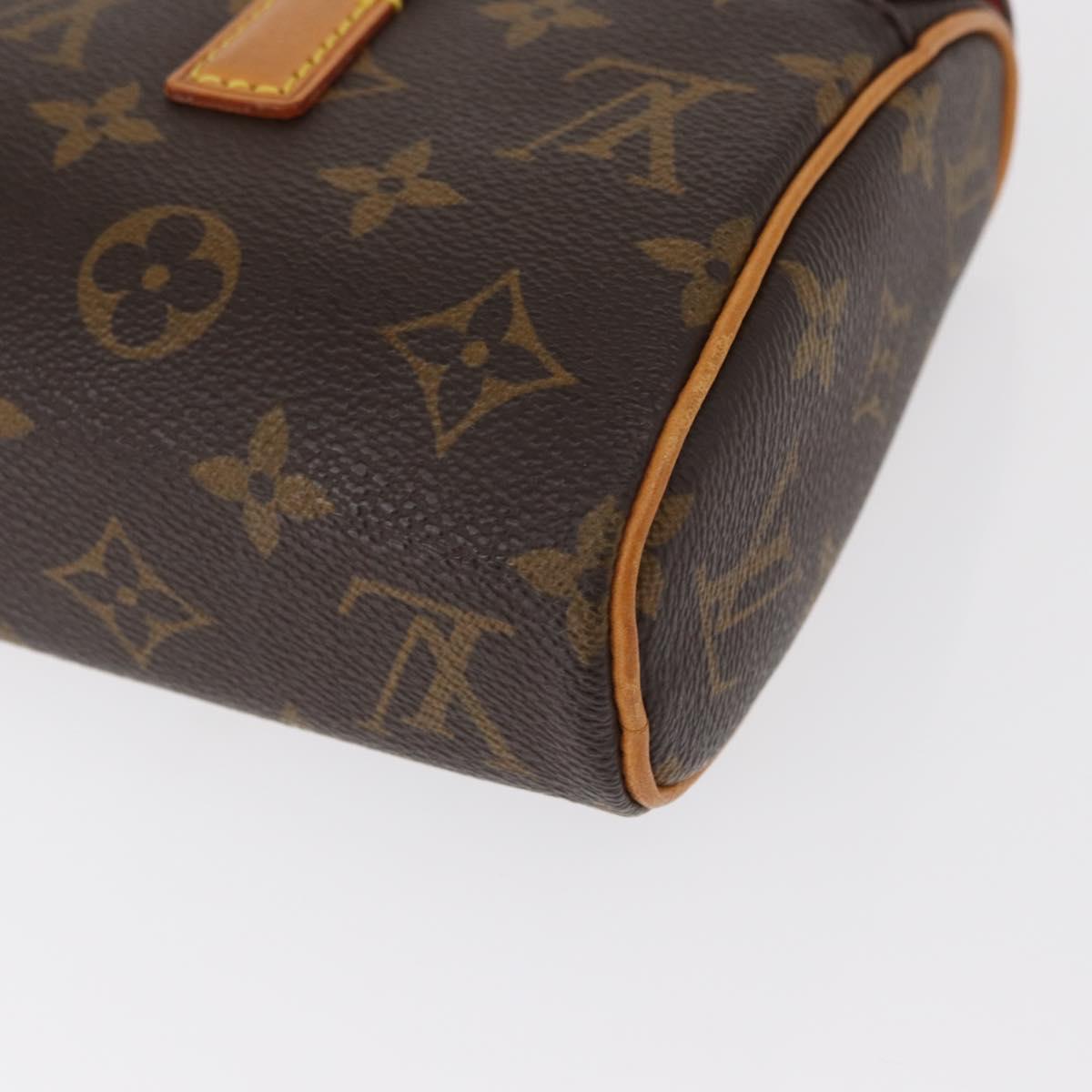LOUIS VUITTON Monogram Sonatine Hand Bag M51902 LV Auth 156206V