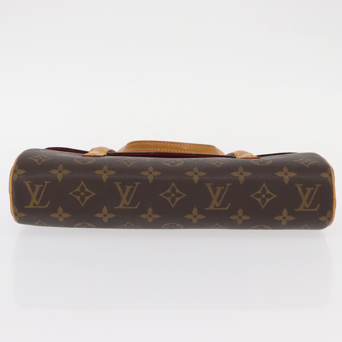 LOUIS VUITTON Monogram Sonatine Hand Bag M51902 LV Auth 156206V