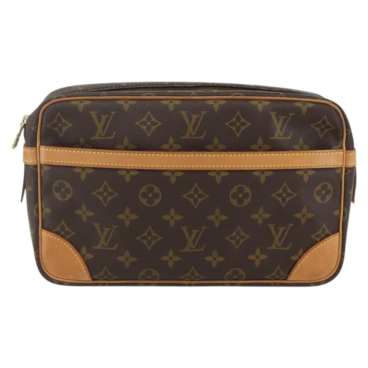 LOUIS VUITTON Monogram Compiegne 28 Clutch Bag M51845 LV Auth 156208