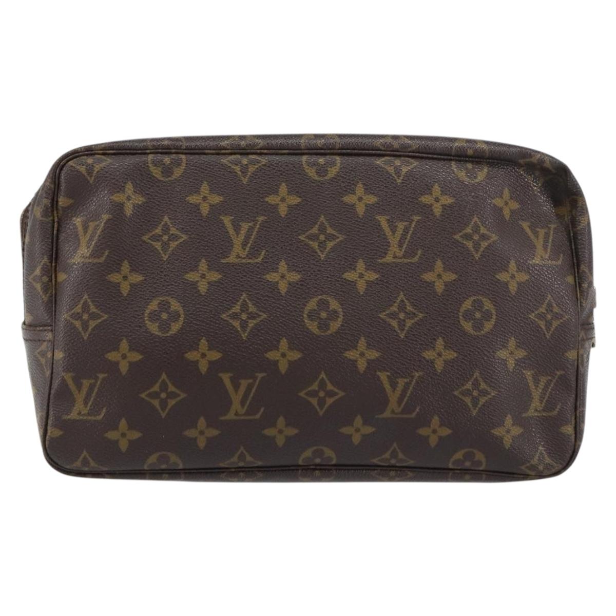 LOUIS VUITTON Monogram Trousse Toilette 28 Clutch Bag M47522 LV Auth 156209