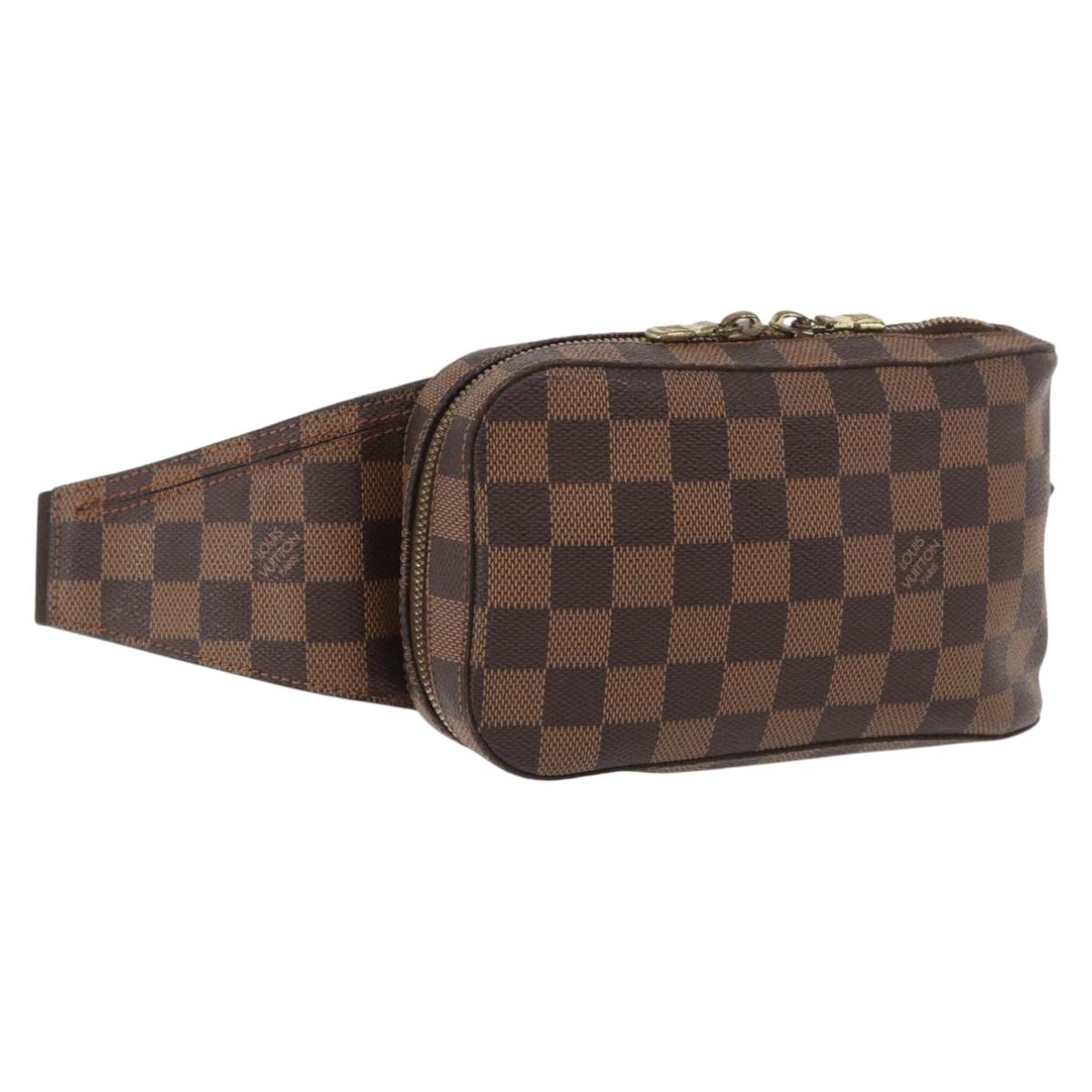 LOUIS VUITTON Damier Ebene Geronimos Shoulder Bag N51994 LV Auth 156218