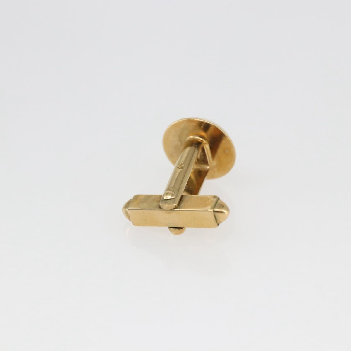 LOUIS VUITTON Taiga Buton De Manchette Cuffs metal Gold Tone LV Auth 156221
