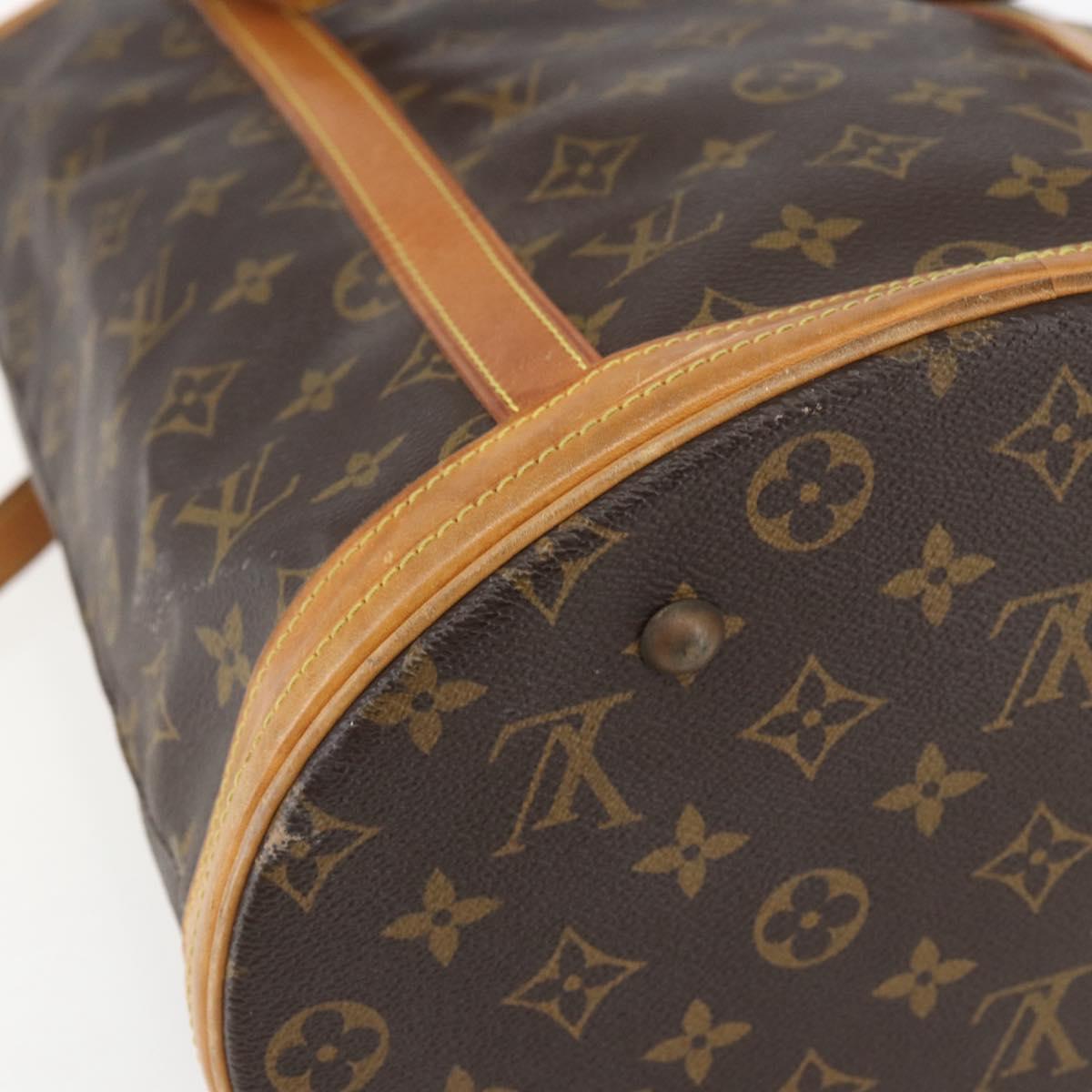 LOUIS VUITTON Monogram Bucket GM Shoulder Bag M42236 LV Auth 156236