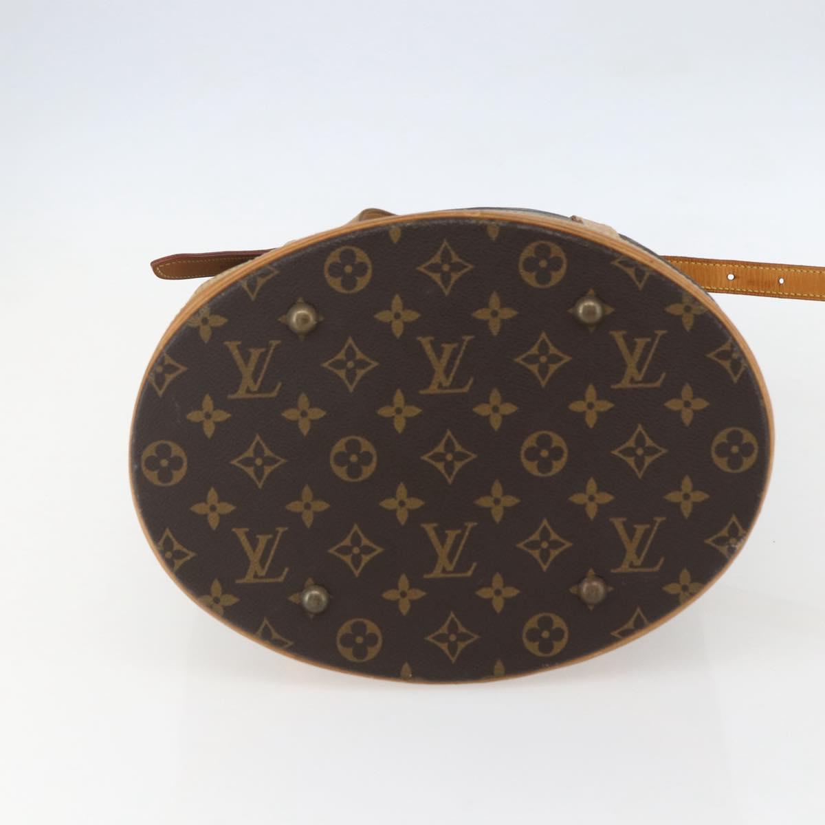 LOUIS VUITTON Monogram Bucket GM Shoulder Bag M42236 LV Auth 156236
