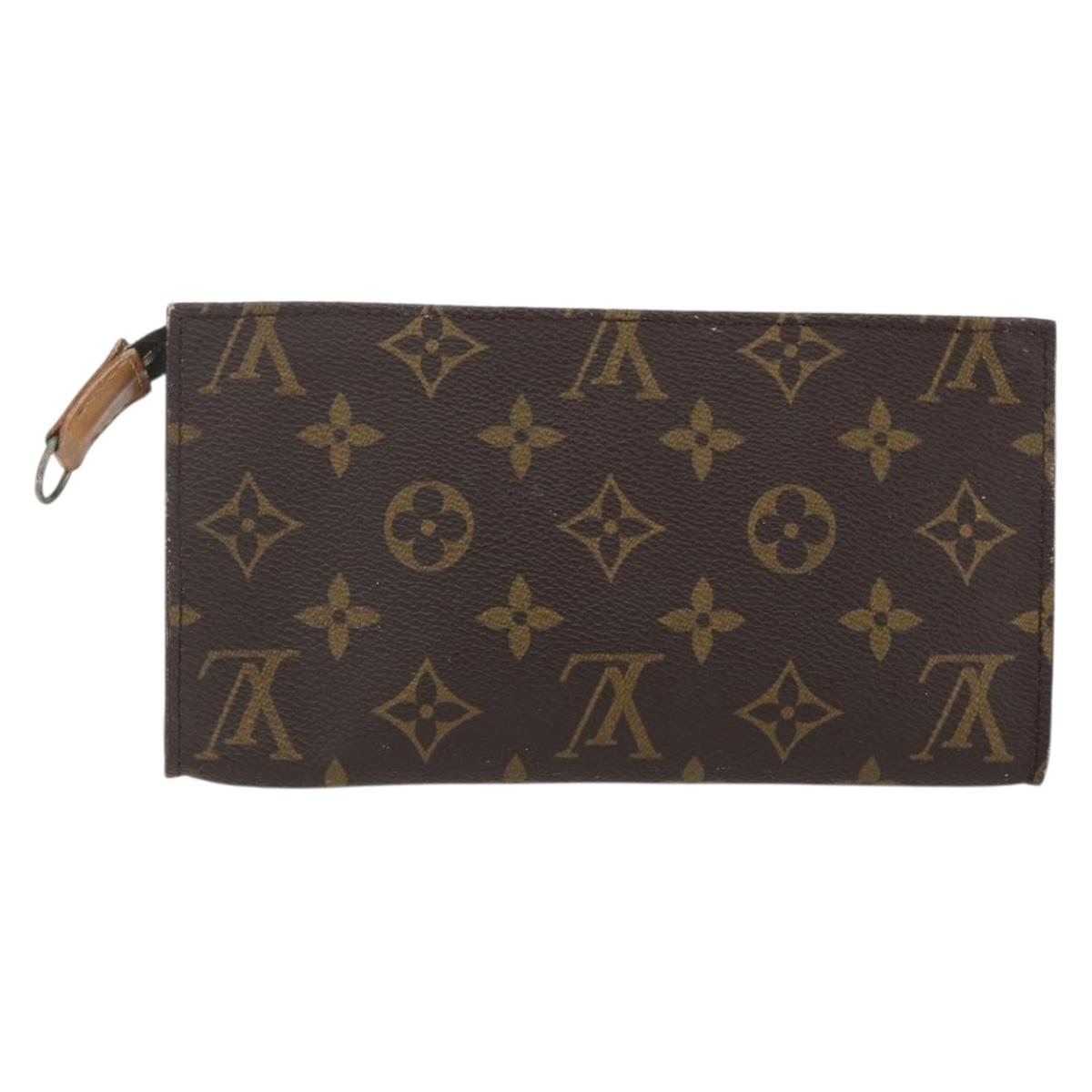 LOUIS VUITTON Monogram Bucket GM Accessory Pouch LV Auth 156237
