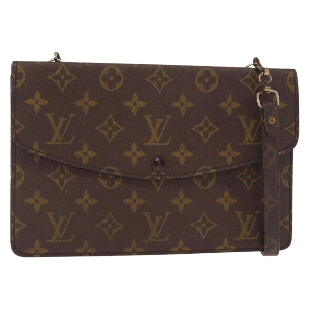LOUIS VUITTON Monogram Double Rabat Shoulder Bag M51815 LV Auth 156238