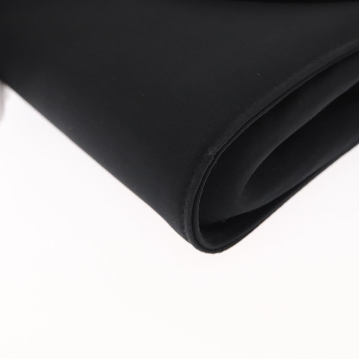 Salvatore Ferragamo Vala Shoulder Bag Nylon Black Gold Auth 156246