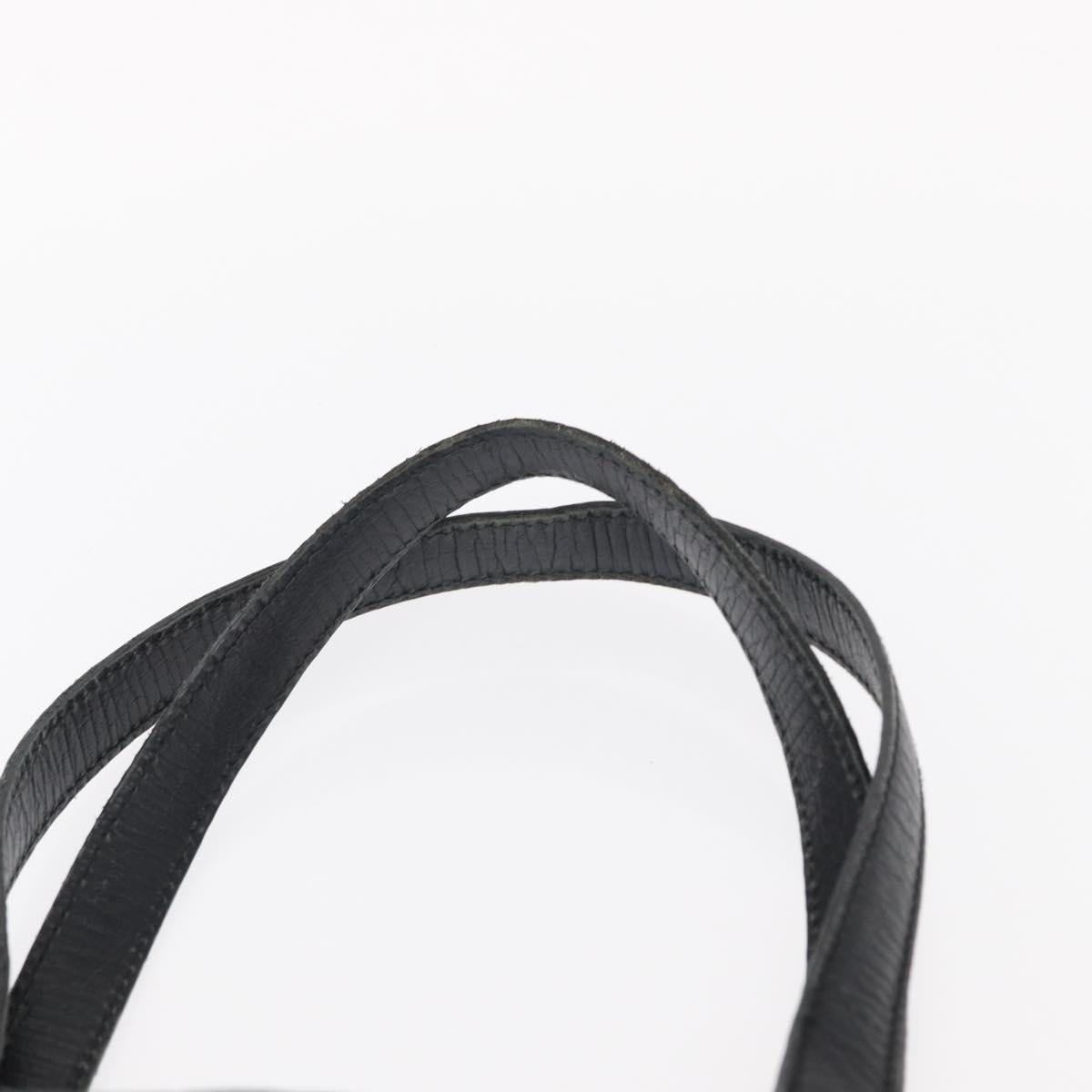 GUCCI GG Canvas Web Sherry Line Tote Bag Black Silver 137396 Auth 156253