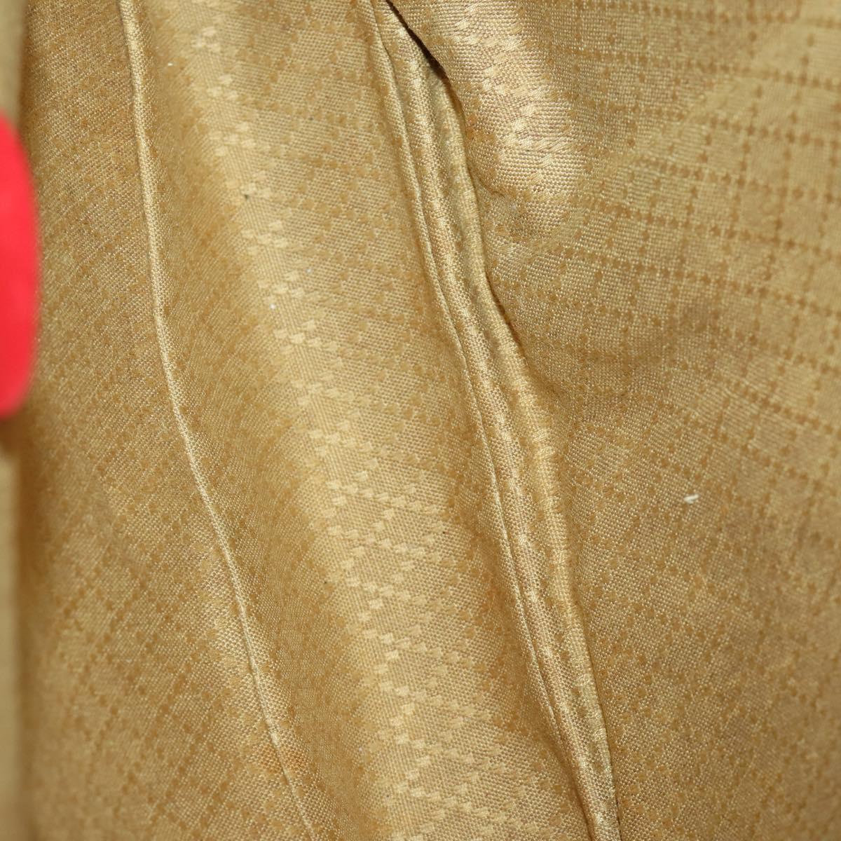 GUCCI Bamboo Backpack Leather Red Gold 003 2058 0016 Auth 156257