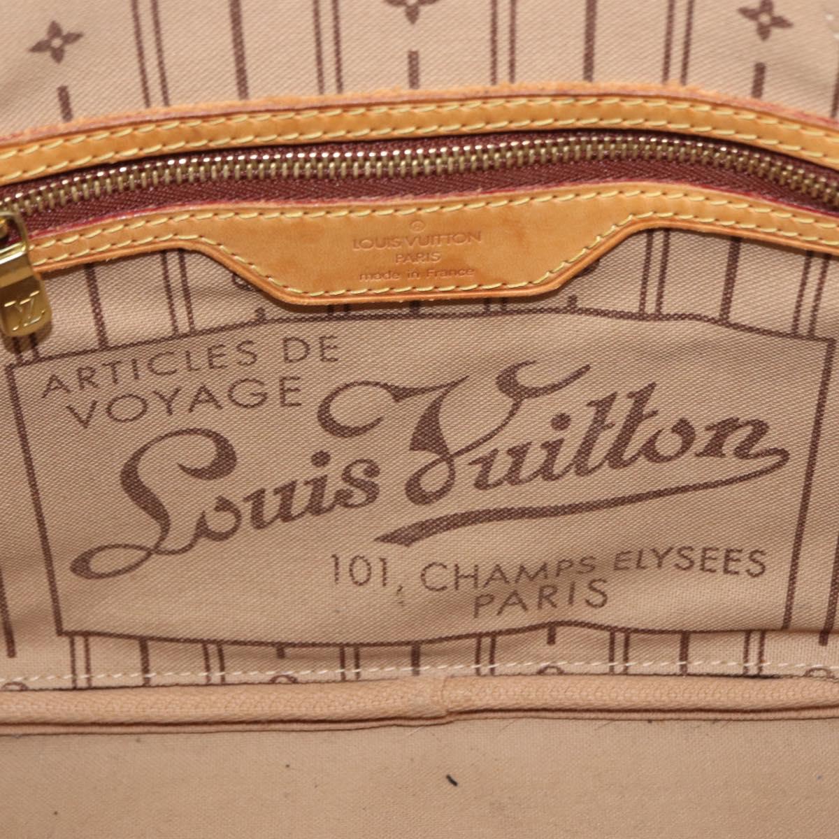 LOUIS VUITTON Monogram Neverfull PM Tote Bag M40155 LV Auth 156261