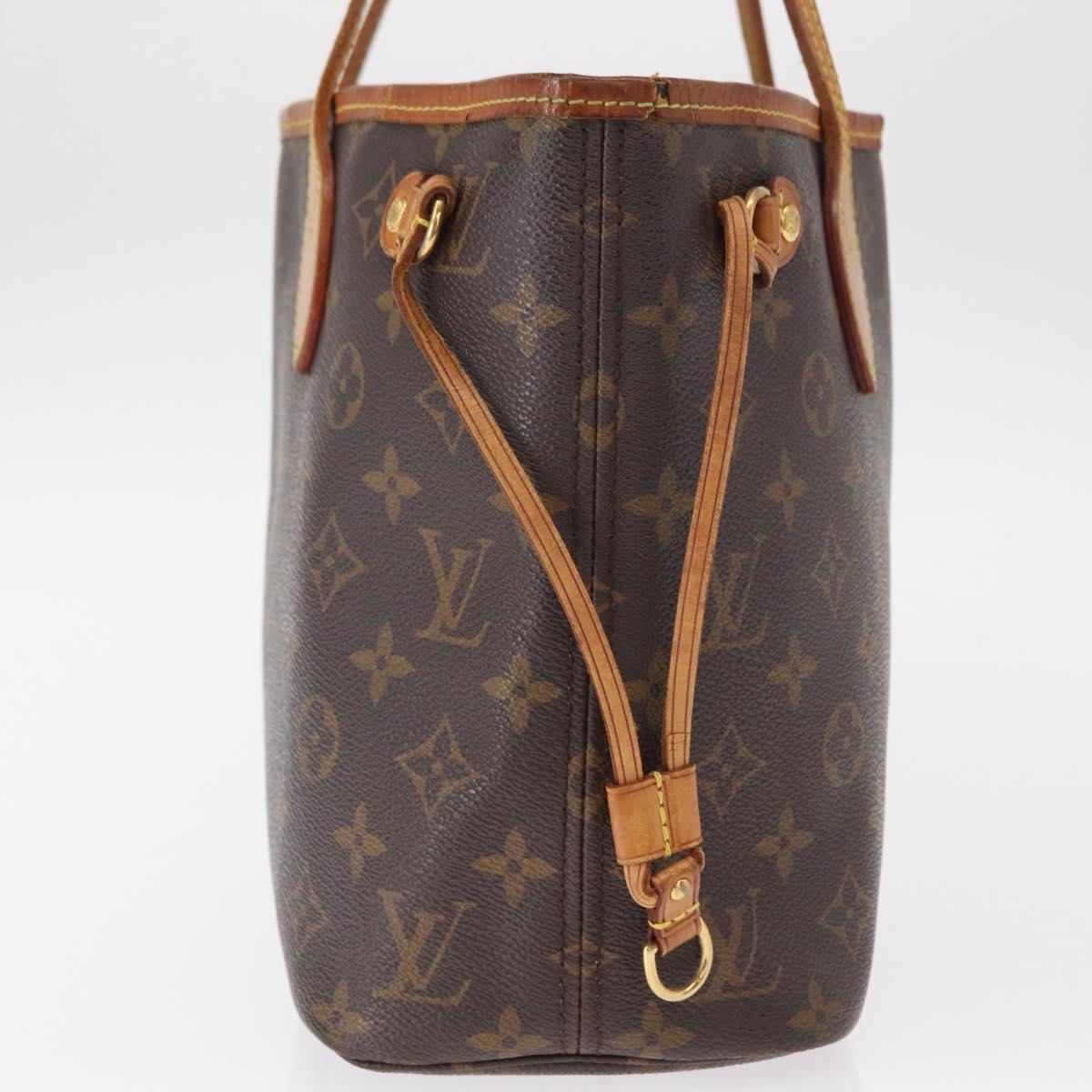 LOUIS VUITTON Monogram Neverfull PM Tote Bag M40155 LV Auth 156261