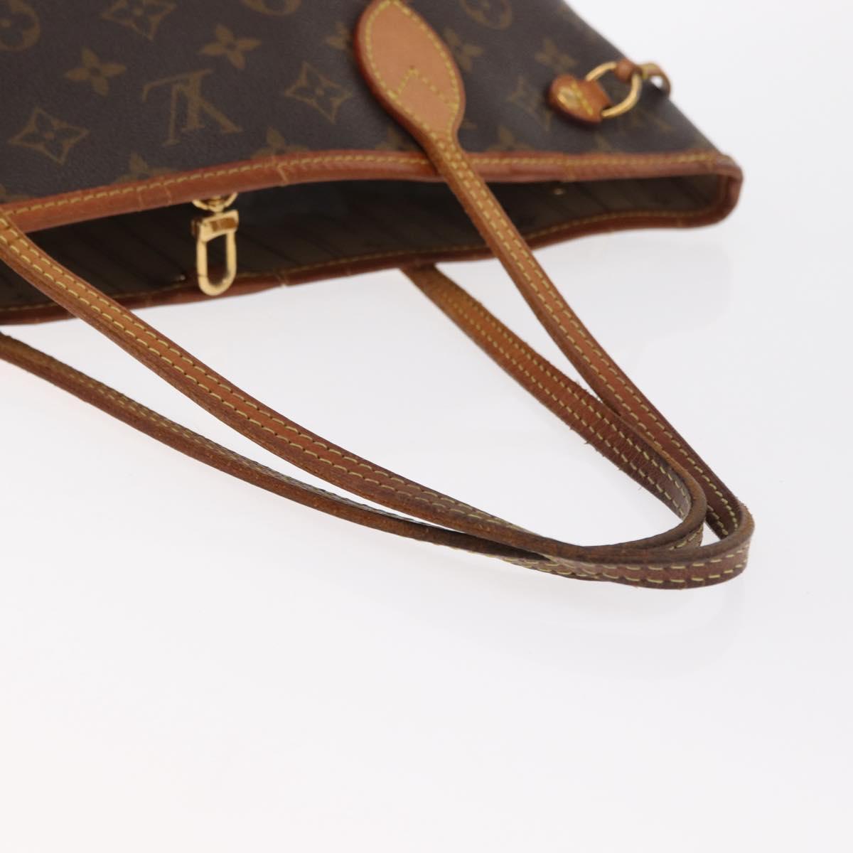 LOUIS VUITTON Monogram Neverfull PM Tote Bag M40155 LV Auth 156261