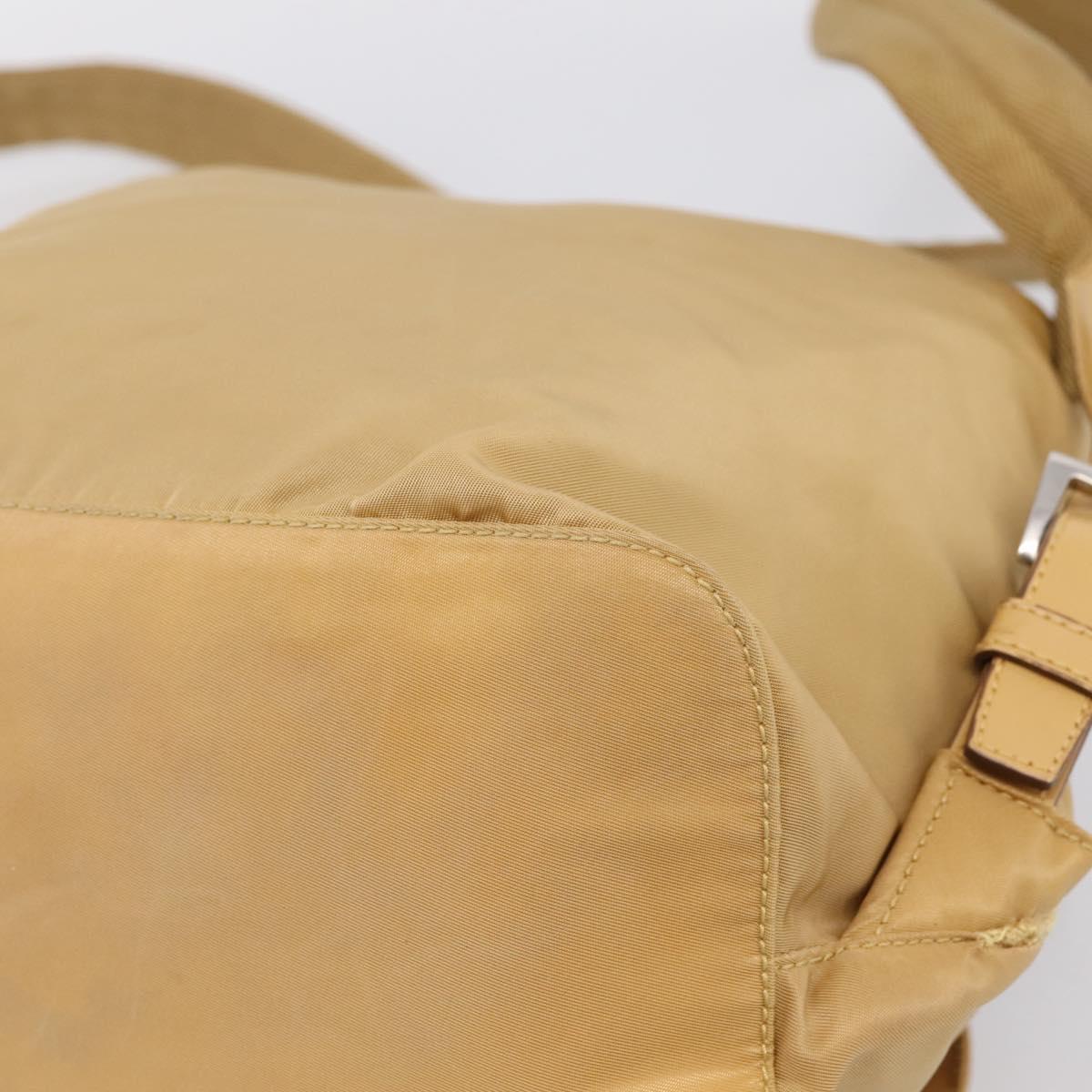PRADA Backpack Nylon Brown Silver Auth 156266