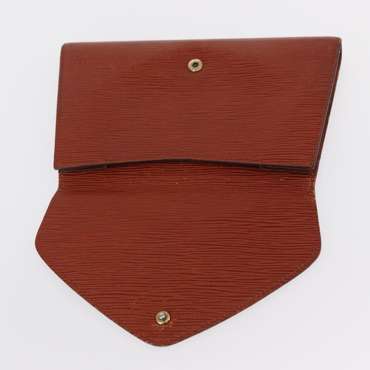 LOUIS VUITTON Epi Art Deco Clutch Bag Brown M52633 LV Auth 156274