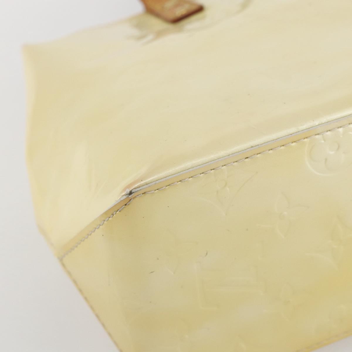 LOUIS VUITTON Monogram Vernis Reade PM Hand Bag Perle M91336 LV Auth 156275