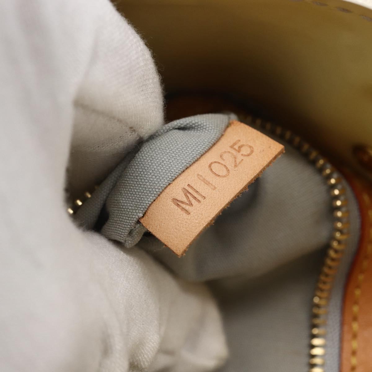 LOUIS VUITTON Monogram Vernis Reade PM Hand Bag Perle M91336 LV Auth 156275