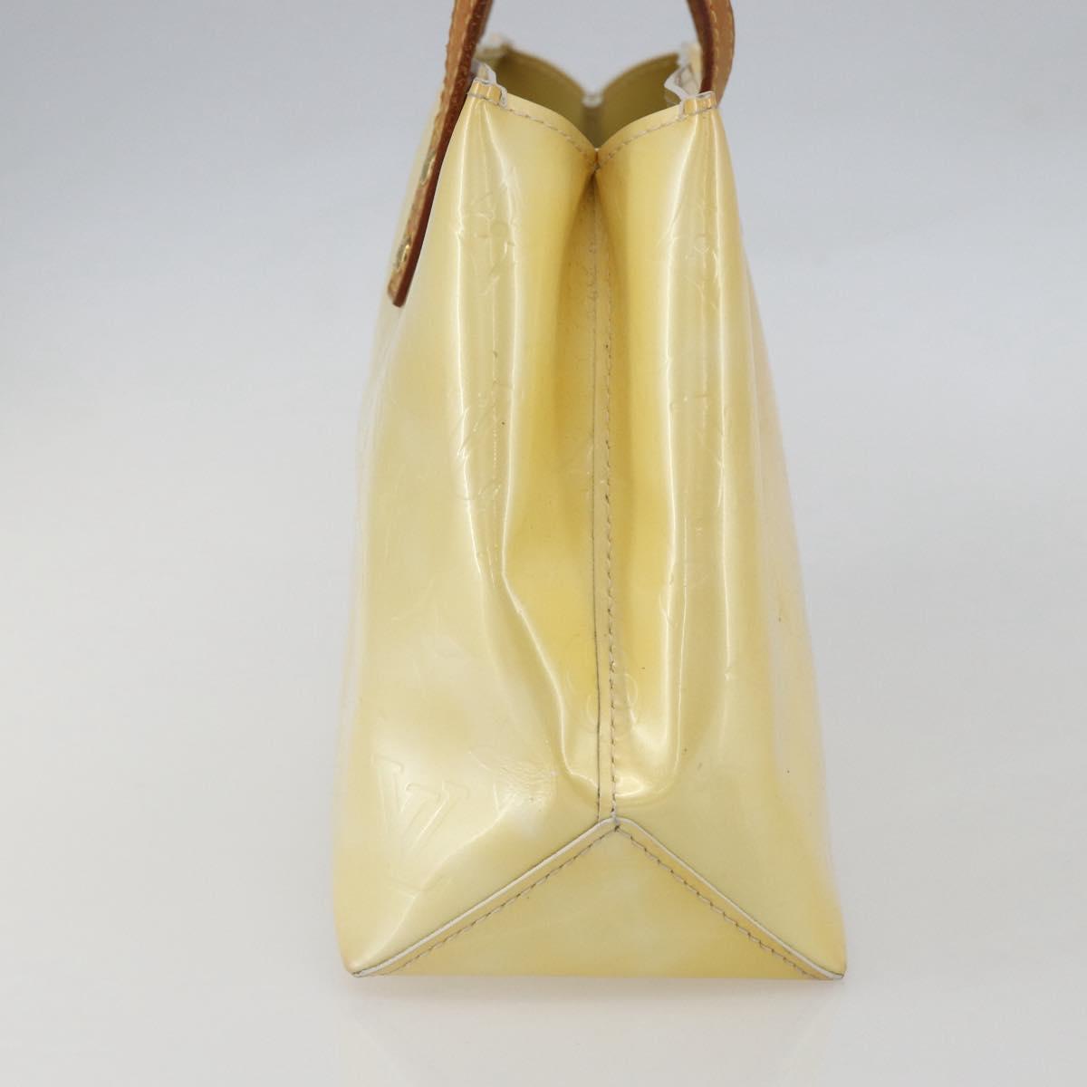 LOUIS VUITTON Monogram Vernis Reade PM Hand Bag Perle M91336 LV Auth 156275