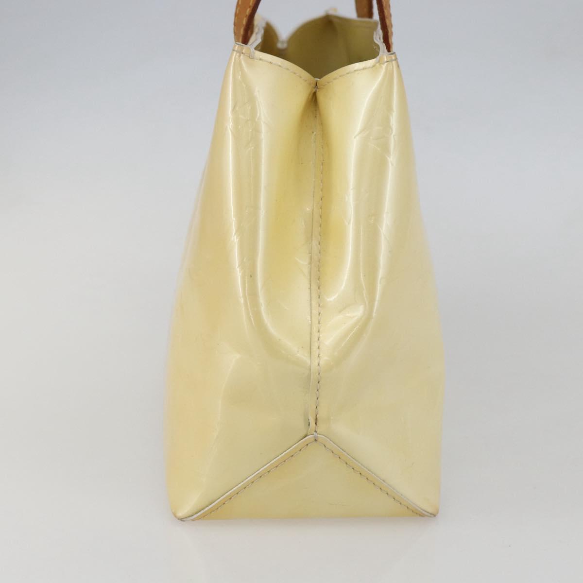 LOUIS VUITTON Monogram Vernis Reade PM Hand Bag Perle M91336 LV Auth 156275