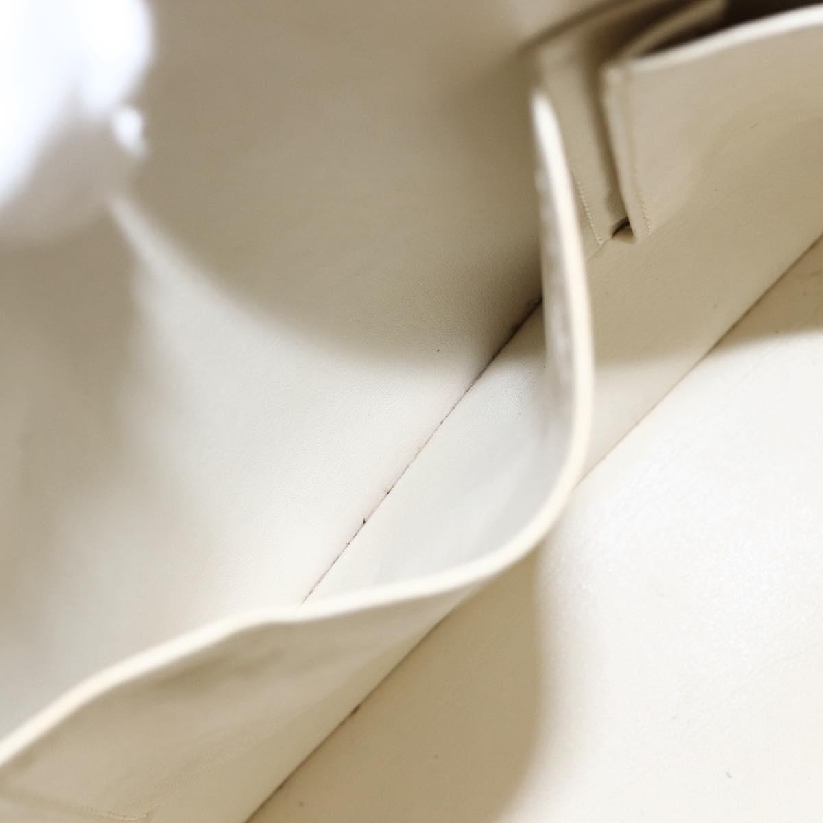 LOUIS VUITTON Monogram Vernis Houston Hand Bag Perle M91342 LV Auth 156285