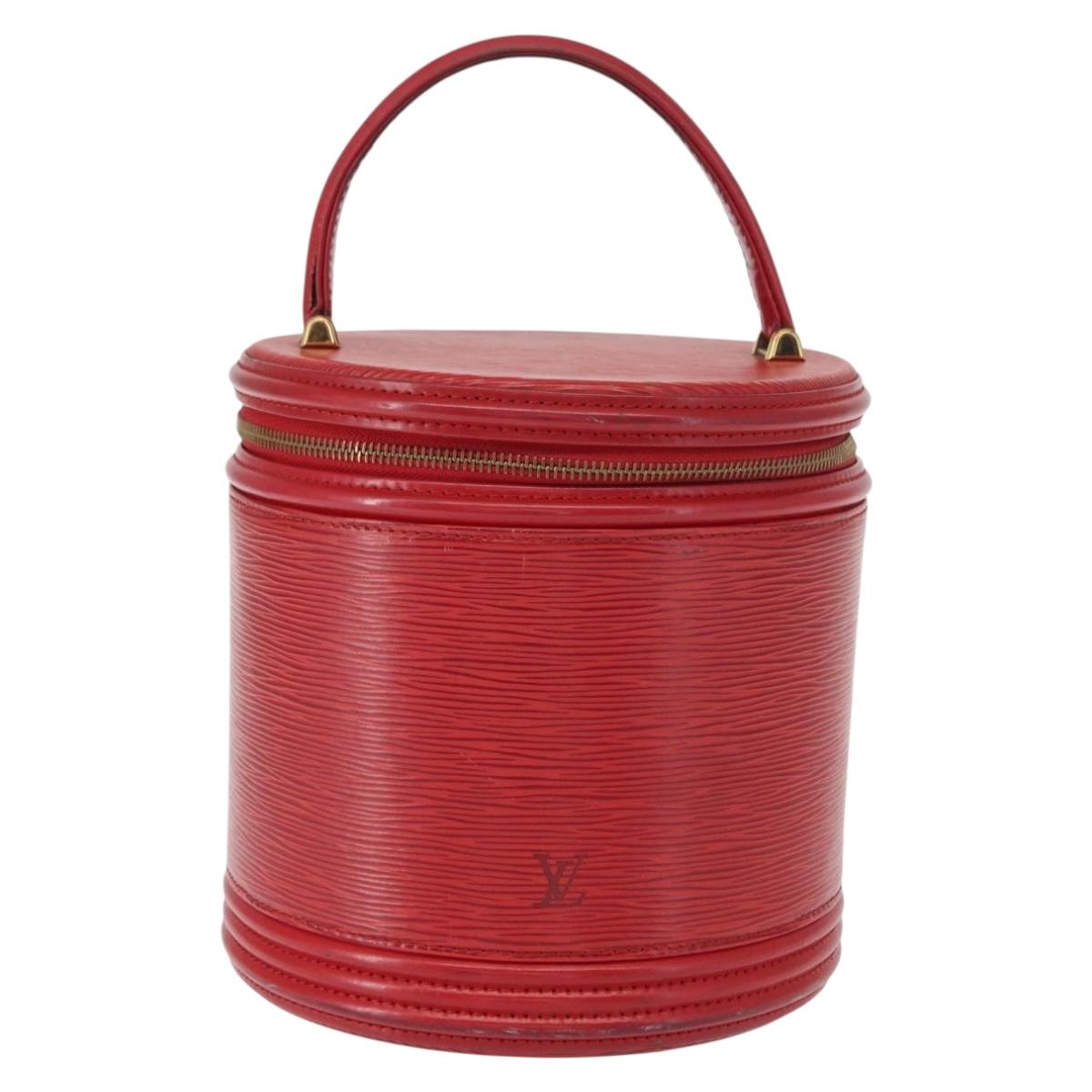 LOUIS VUITTON Epi Cannes Hand Bag Red M48037 LV Auth 156286