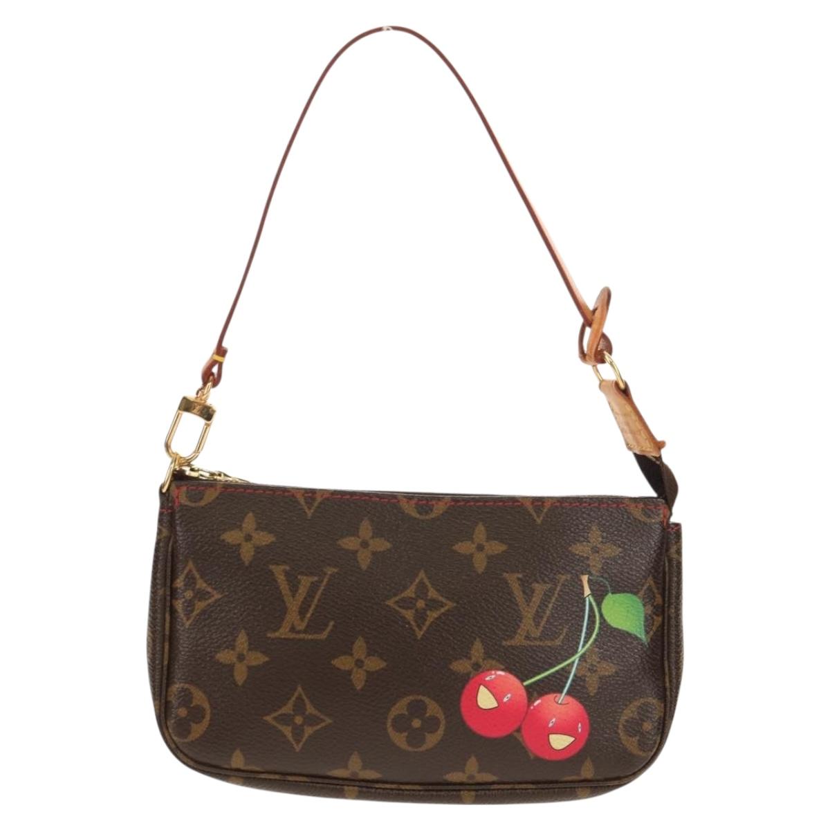 LOUIS VUITTON Monogram Cherry Pochette Accessoires Pouch M95008 LV Auth 156297V