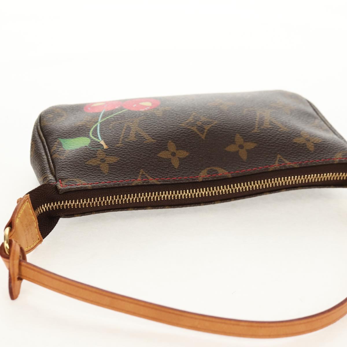 LOUIS VUITTON Monogram Cherry Pochette Accessoires Pouch M95008 LV Auth 156297V