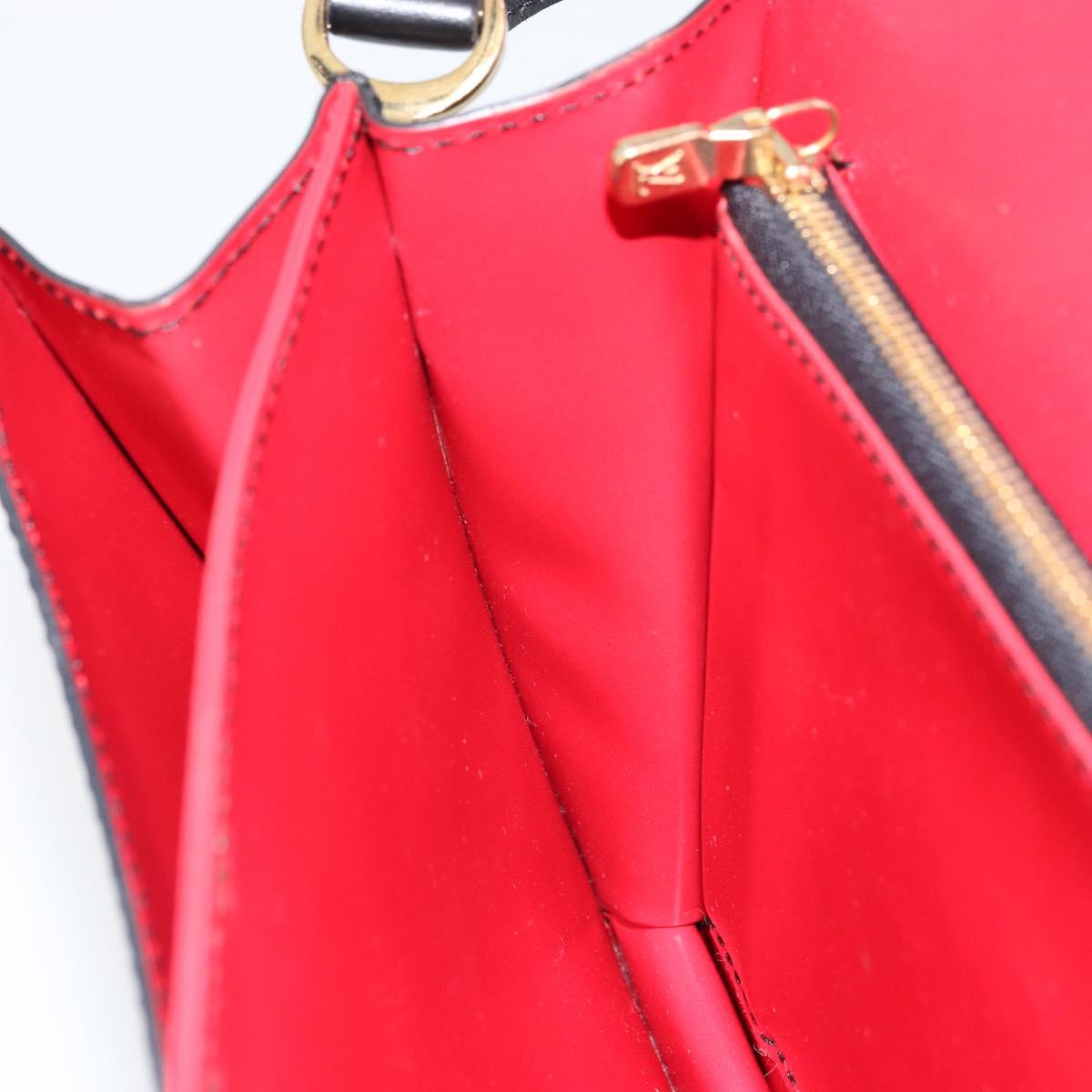 LOUIS VUITTON Epi Free Run Bicolor Shoulder Bag Red Black M52417 LV Auth 156327