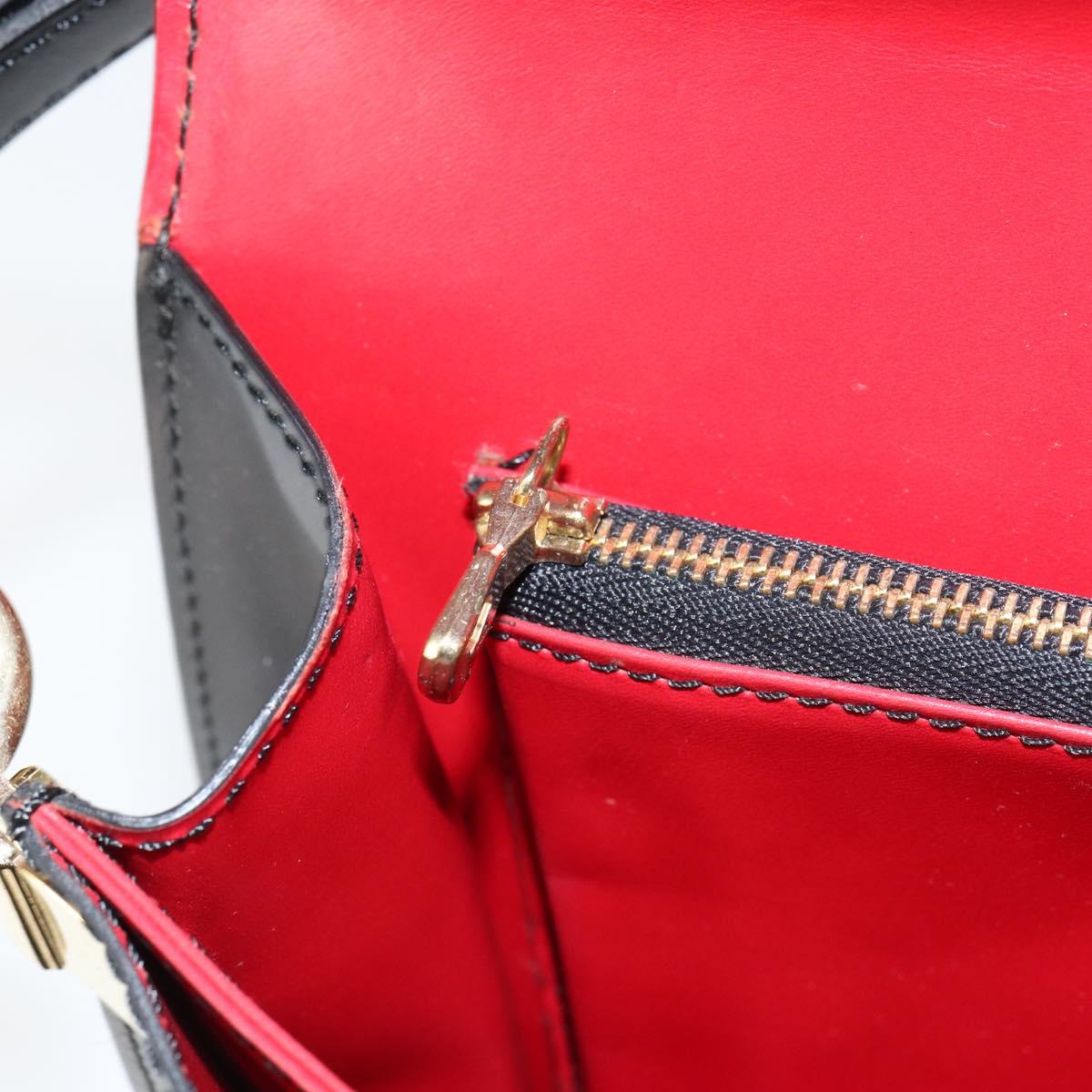 LOUIS VUITTON Epi Free Run Bicolor Shoulder Bag Red Black M52417 LV Auth 156327