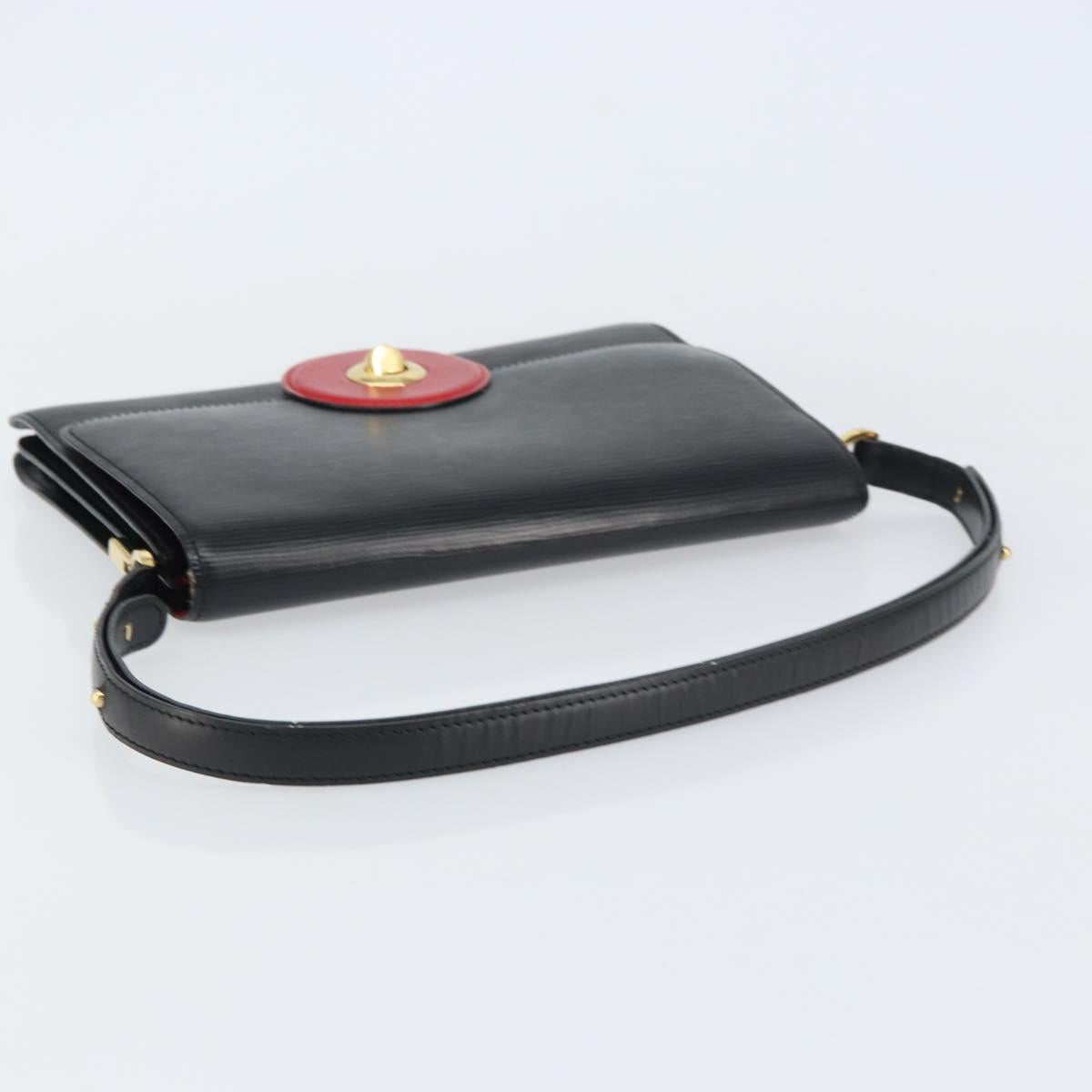LOUIS VUITTON Epi Free Run Bicolor Shoulder Bag Red Black M52417 LV Auth 156327