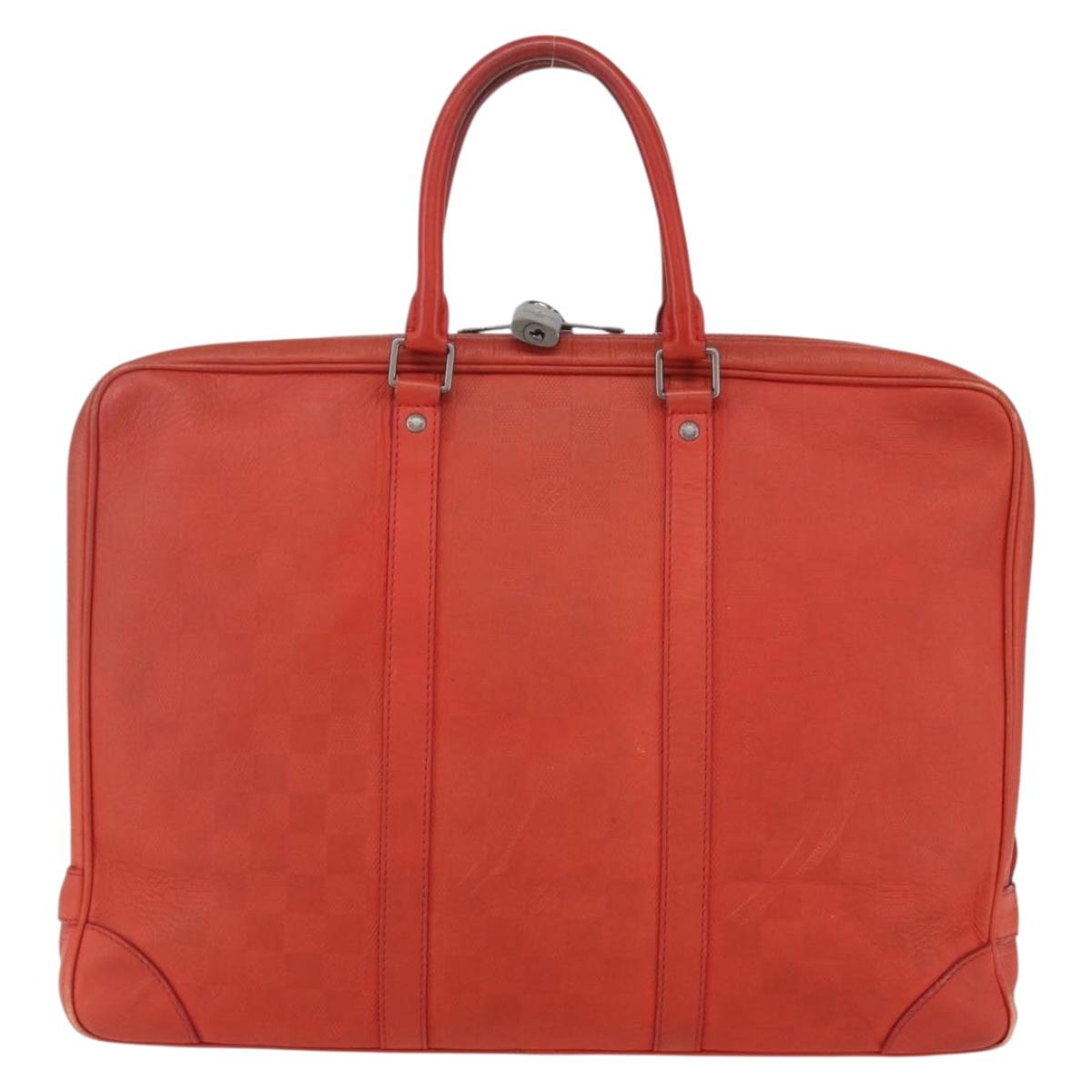 LOUIS VUITTON Damier Infini Porte Documents Voyage Bag N41143 Auth 156333