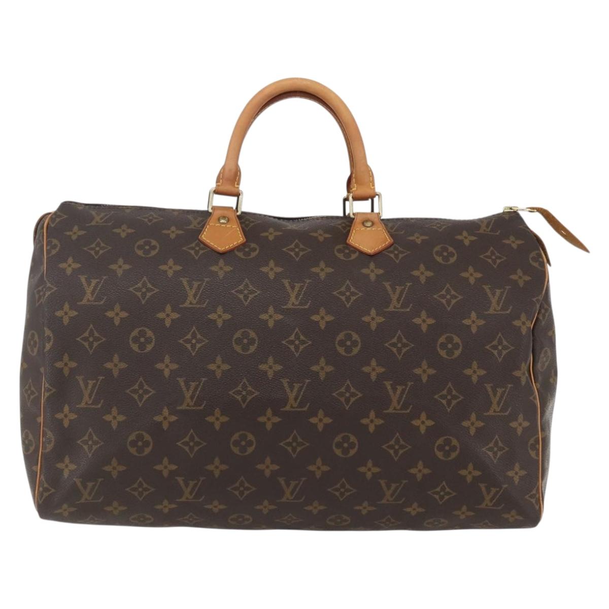 LOUIS VUITTON Monogram Speedy 40 Hand Bag M41522 LV Auth 156336V