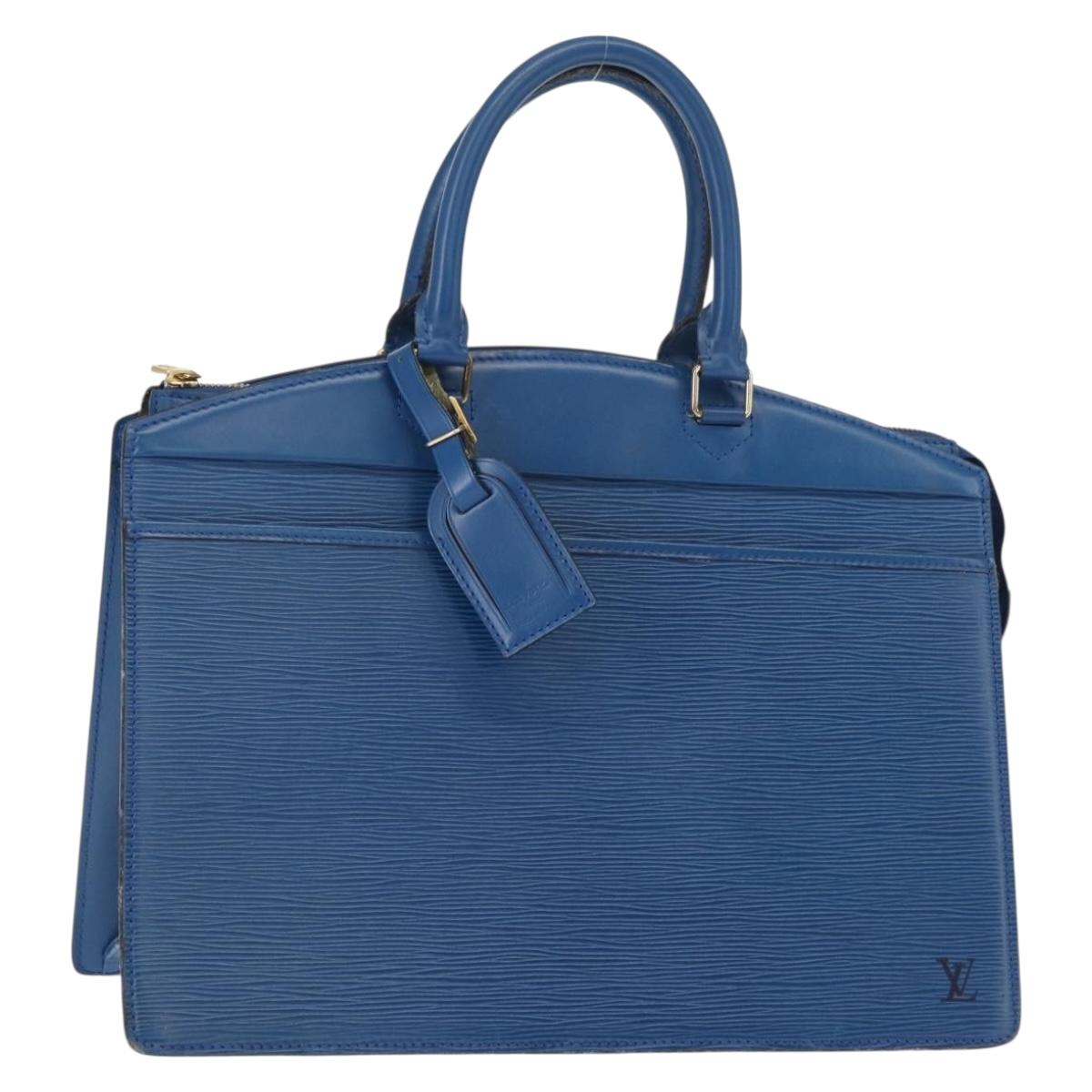 LOUIS VUITTON Epi Riviera Hand Bag Blue M48185 LV Auth 156339