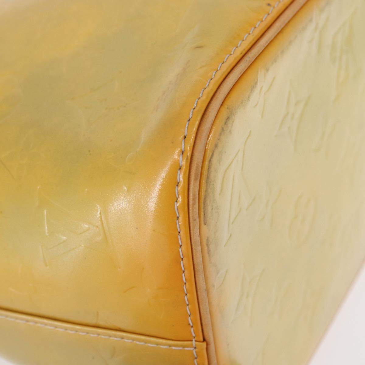 LOUIS VUITTON Monogram Vernis Houston Hand Bag Gris M91053 LV Auth 156340