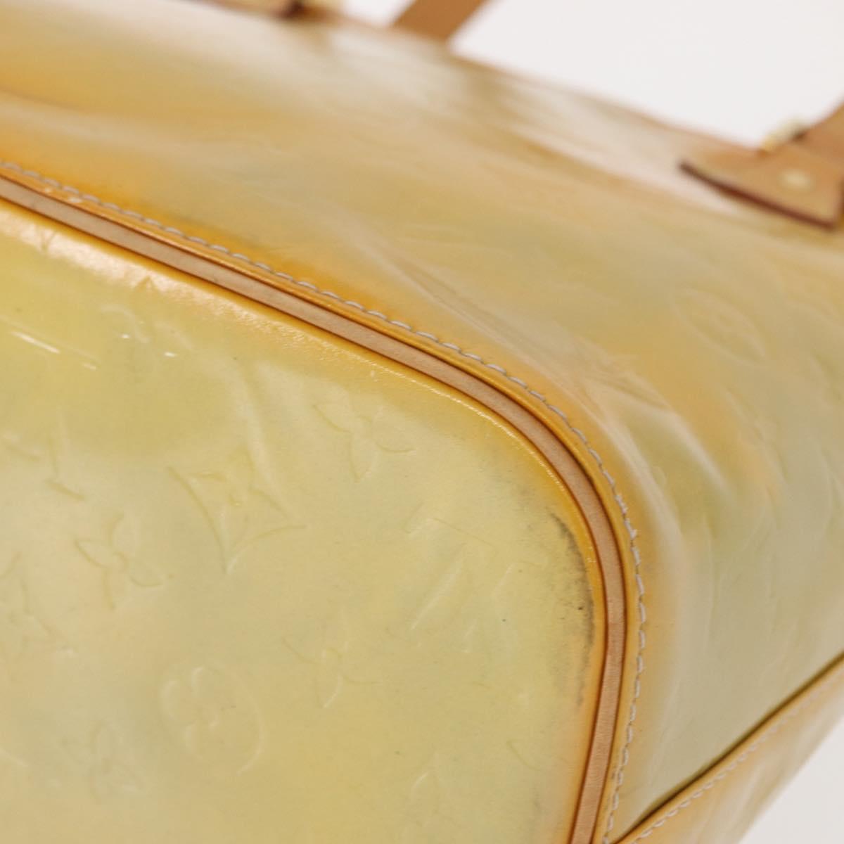 LOUIS VUITTON Monogram Vernis Houston Hand Bag Gris M91053 LV Auth 156340