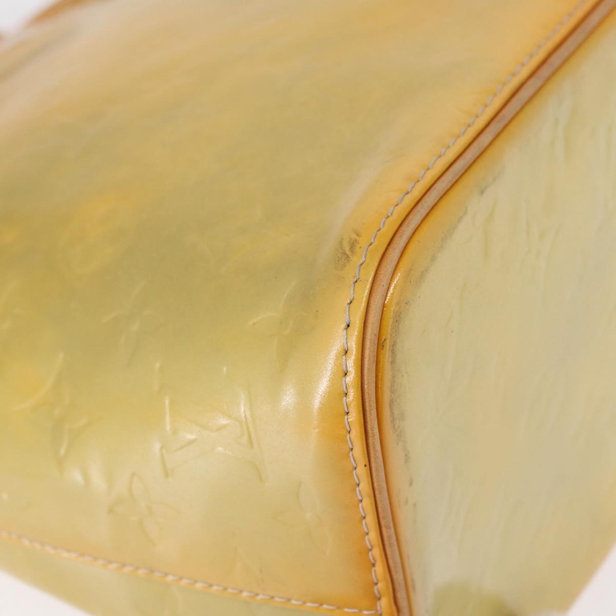 LOUIS VUITTON Monogram Vernis Houston Hand Bag Gris M91053 LV Auth 156340