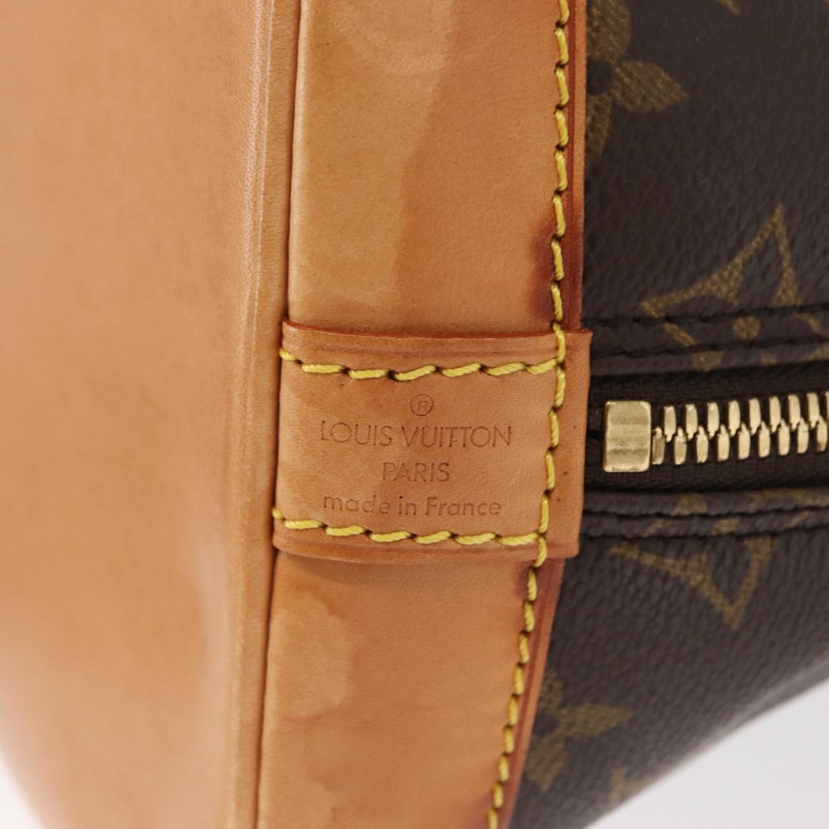 LOUIS VUITTON Monogram Alma Hand Bag M51130 LV Auth 156341