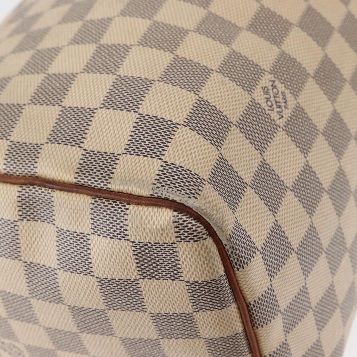 LOUIS VUITTON Damier Azur Speedy 30 Hand Bag N41533 LV Auth 156343