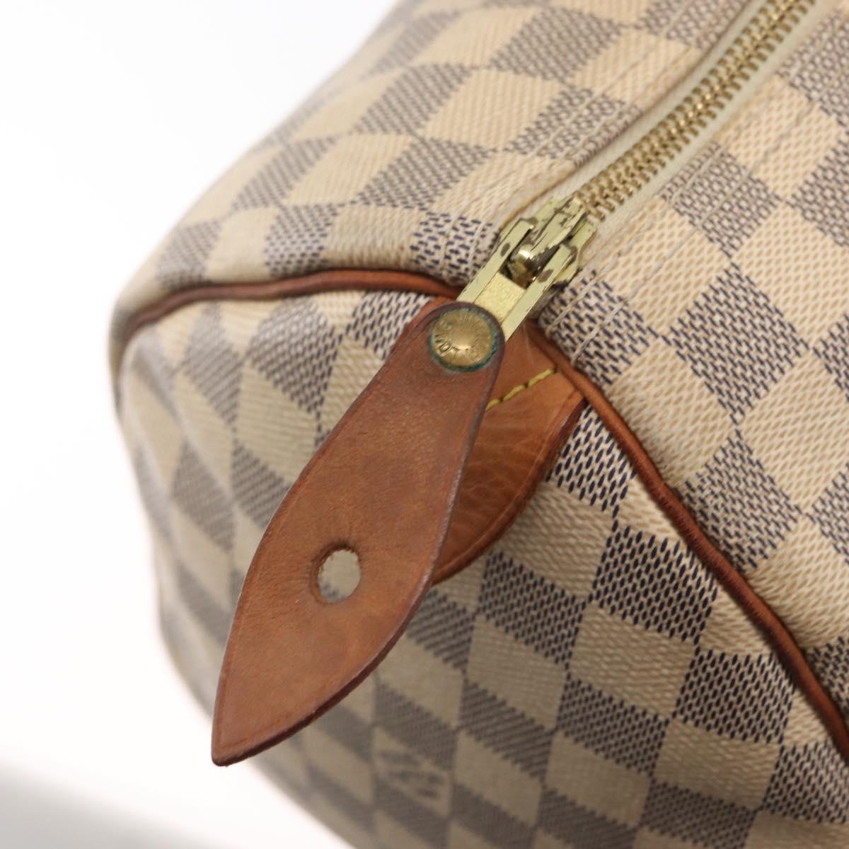 LOUIS VUITTON Damier Azur Speedy 30 Hand Bag N41533 LV Auth 156343