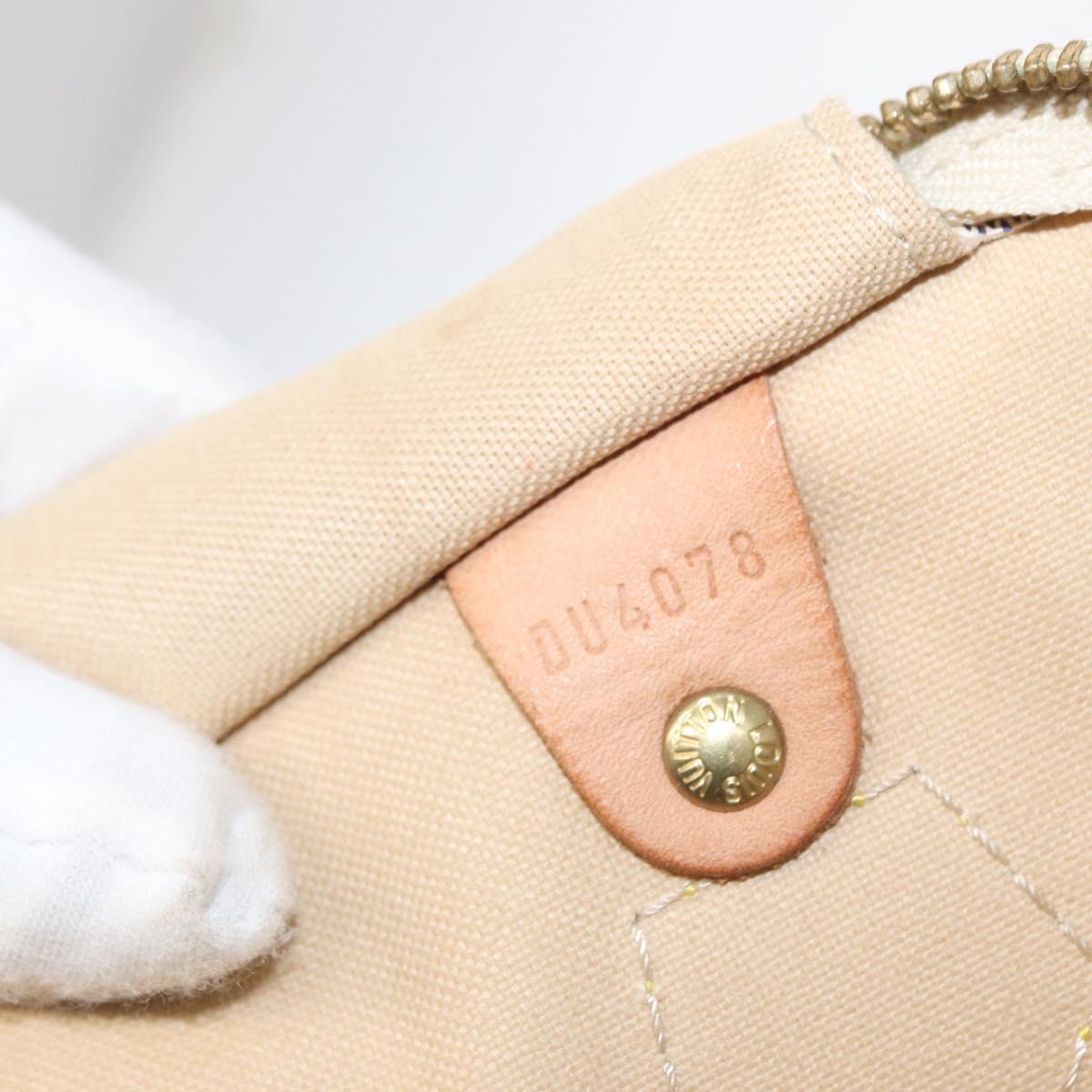 LOUIS VUITTON Damier Azur Speedy 30 Hand Bag N41533 LV Auth 156343