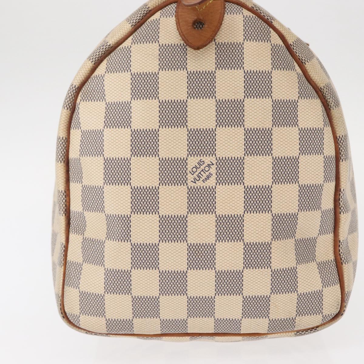 LOUIS VUITTON Damier Azur Speedy 30 Hand Bag N41533 LV Auth 156343