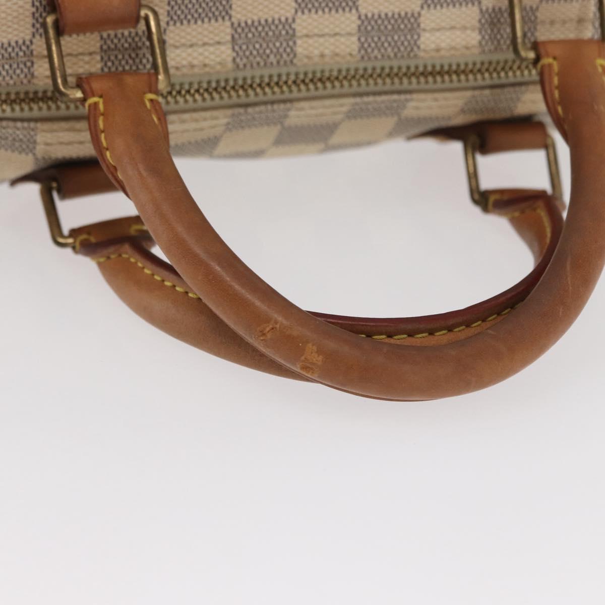 LOUIS VUITTON Damier Azur Speedy 30 Hand Bag N41533 LV Auth 156343