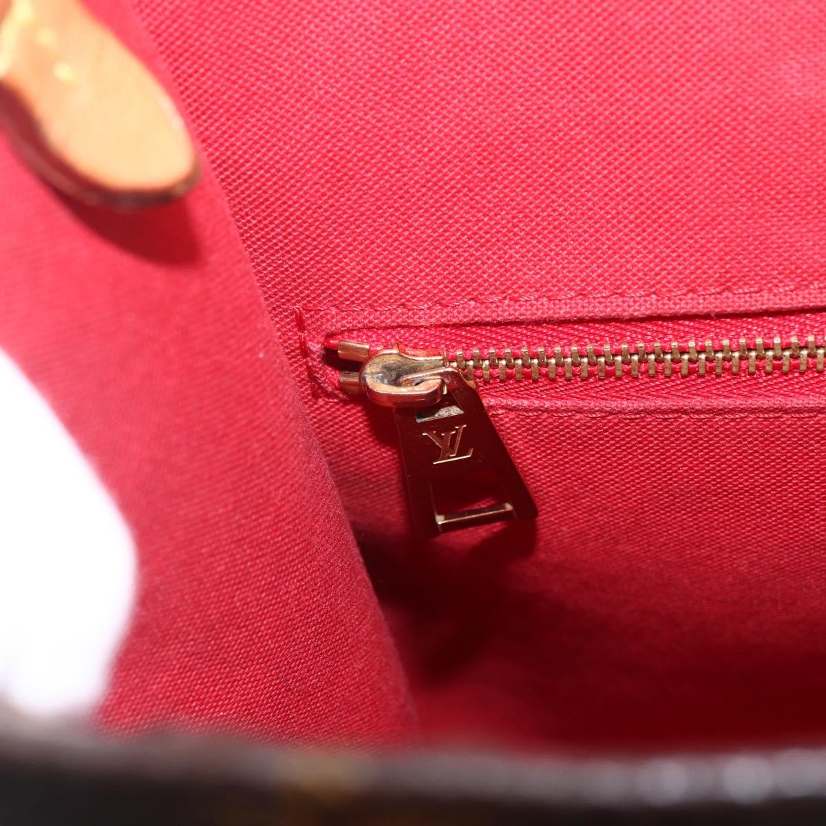 LOUIS VUITTON Monogram Sac Plat PM Hand Bag M51140 LV Auth 156344