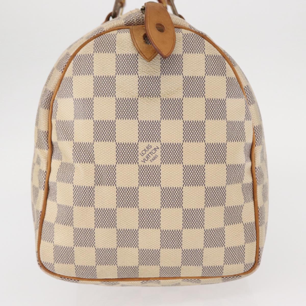 LOUIS VUITTON Damier Azur Speedy 30 Hand Bag N41533 LV Auth 156347