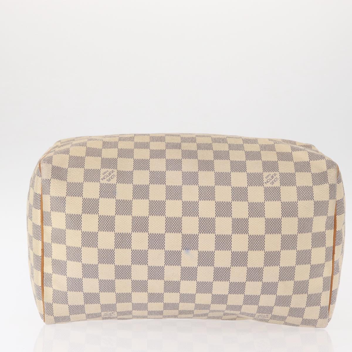 LOUIS VUITTON Damier Azur Speedy 30 Hand Bag N41533 LV Auth 156347