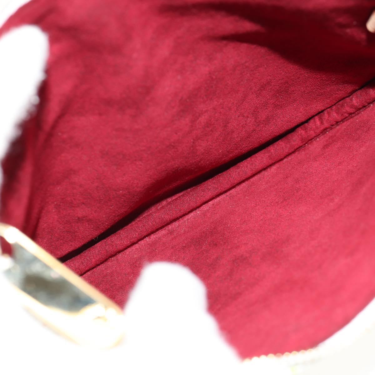 LOUIS VUITTON Monogram Multicolor Pochette GM Pouch White M60027 Auth 156352SV