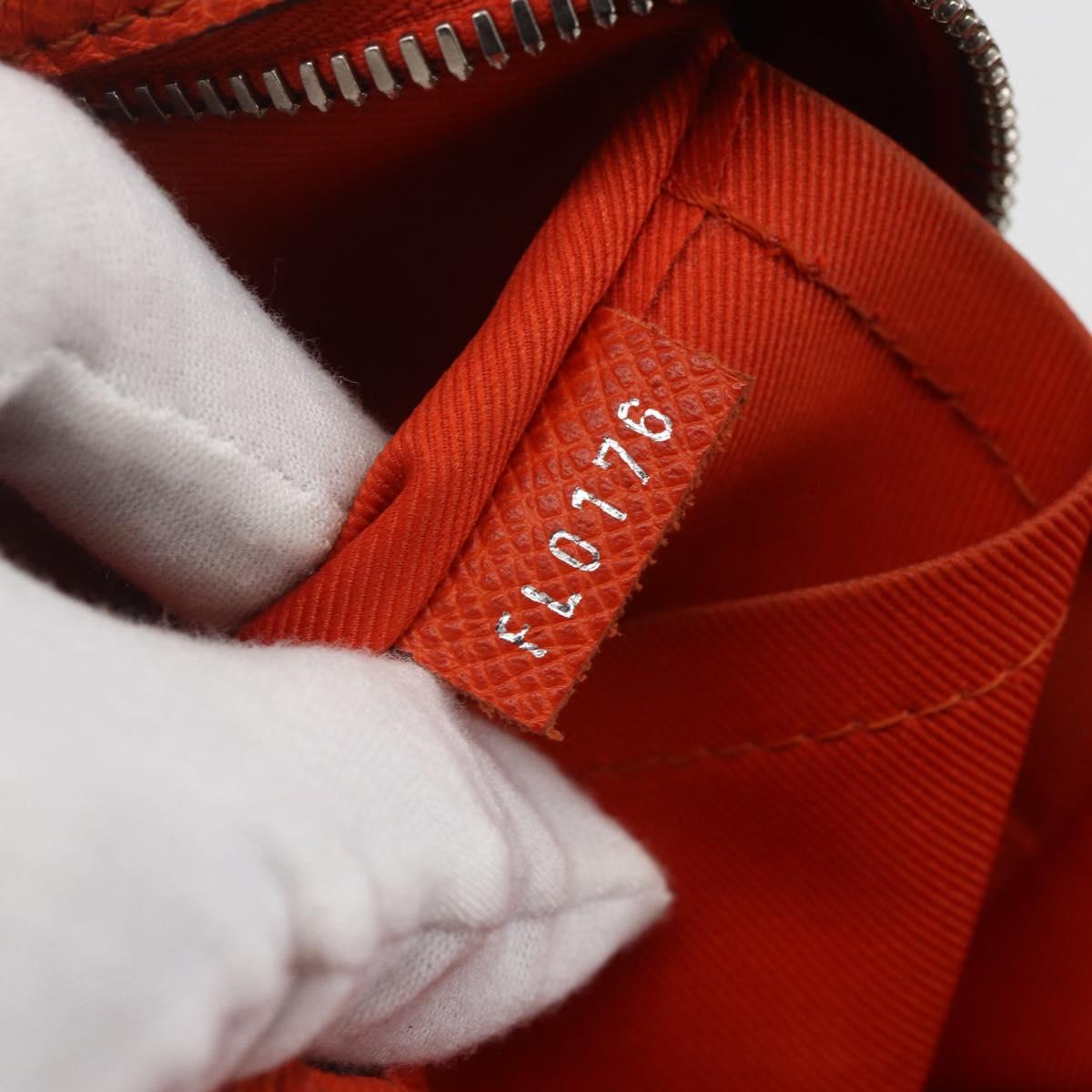 LOUIS VUITTON Taiga Porte Documents Voyage Bag Orange M30637 LV Auth 156354
