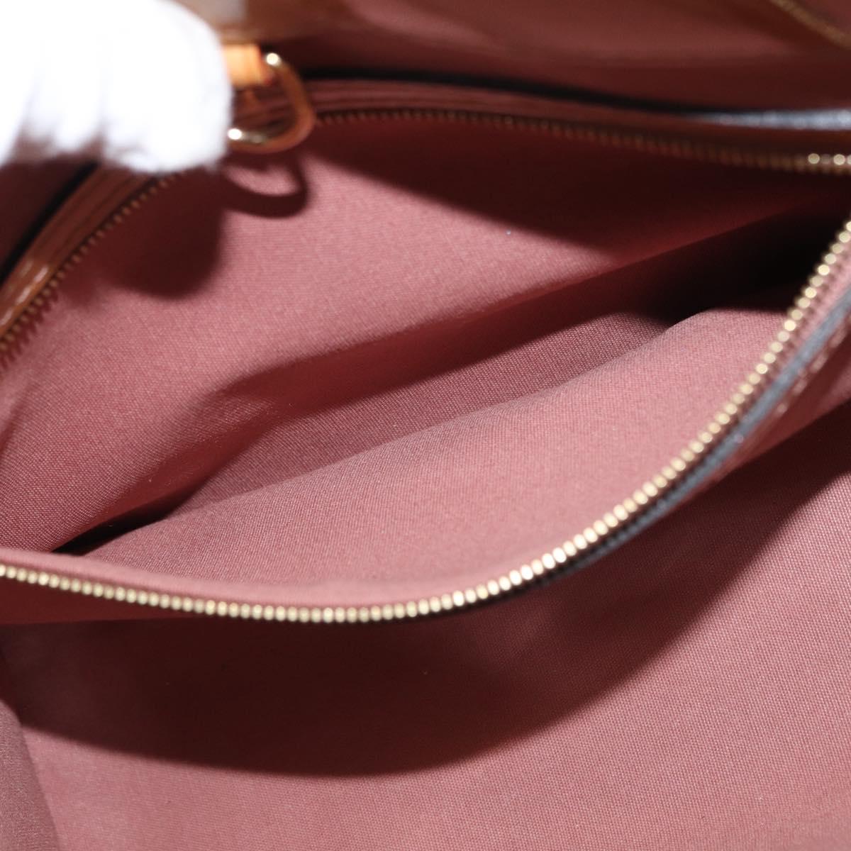 LOUIS VUITTON Monogram Vernis Catalina BB Bag Rose Velours M90015 Auth 156356