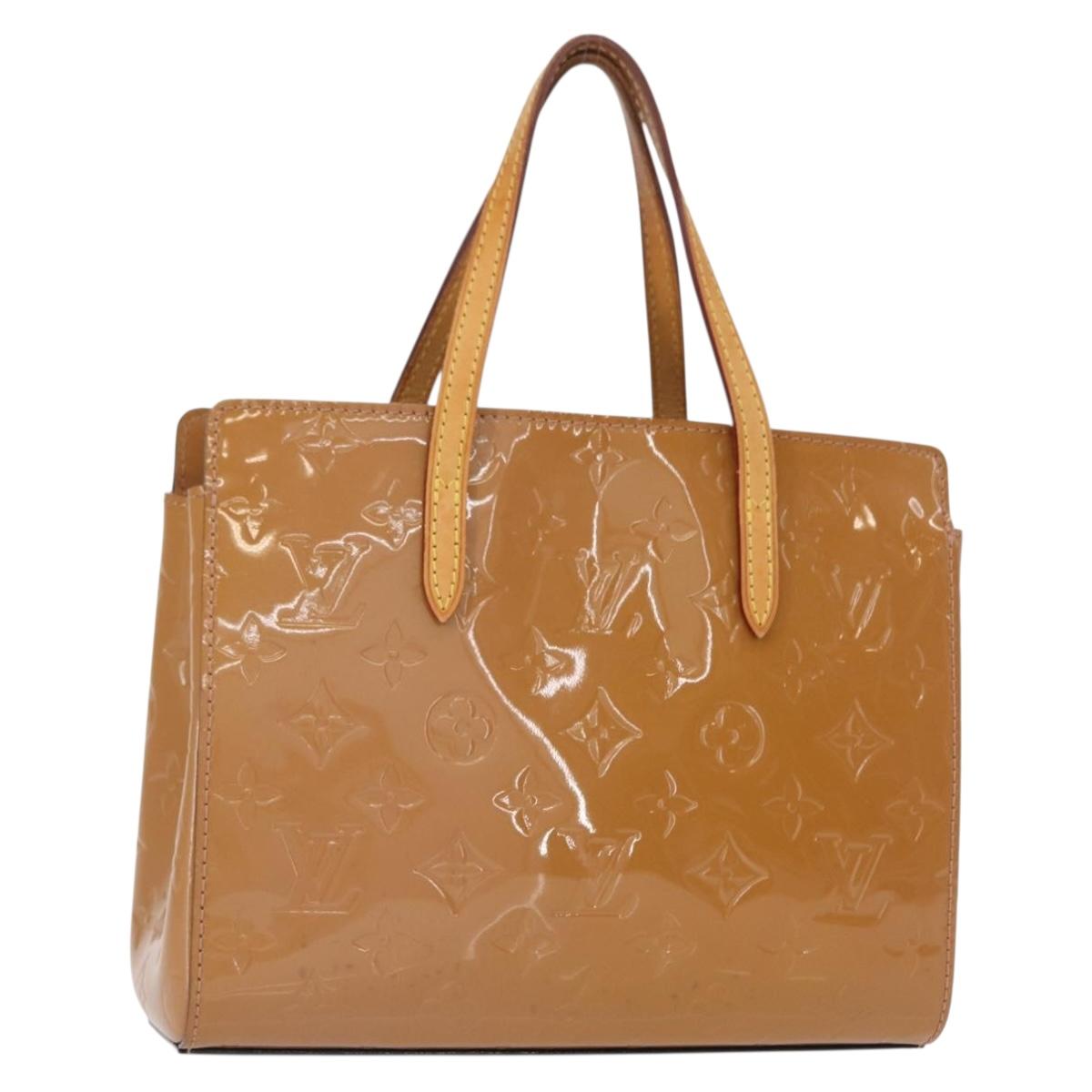 LOUIS VUITTON Monogram Vernis Catalina BB Bag Rose Velours M90015 Auth 156356
